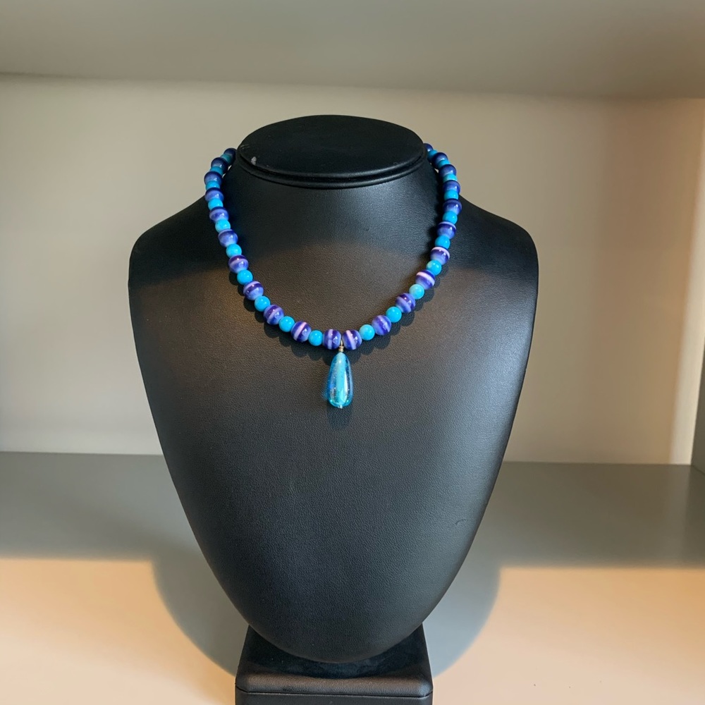Handmade Blue Necklace